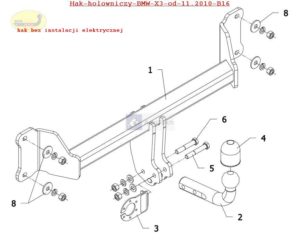 Hak holowniczy BMW X3 F25 od 11.2010