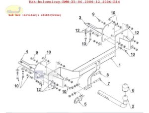 Hak holowniczy BMW X5 (E53) 06.2000/12.2006