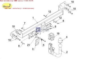 Hak holowniczy BMW7 E 65 + E 66 11.2001/06.2008