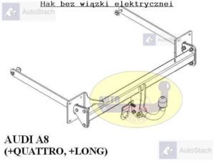 Hak holowniczy AUDI A8 Quattro, również Long od 03.2010