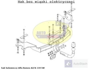 Hak holowniczy Allfa Romeo 159 4 drz. od 2006