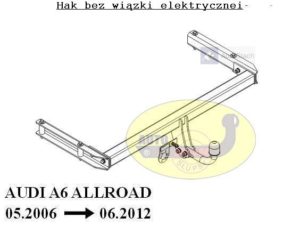 Hak holowniczy AUDI A6 ALLROAD 05.2006/06.2012