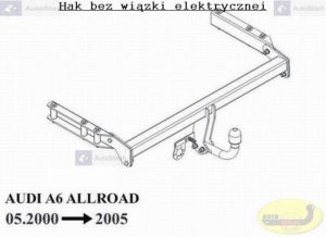 Hak holowniczy AUDI A6 (4BH) ALLROAD 05.2000/2005