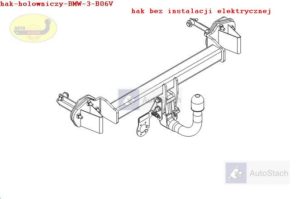 Hak holowniczy BMW 3 E 46, 4drz. Coupe 04.1998/2005 Hak automatyczny wypinany pionowo (zamykany na kluczyk)