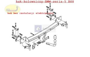 Hak holowniczy BMW5 E 39, 4drz. 12.1995/2001