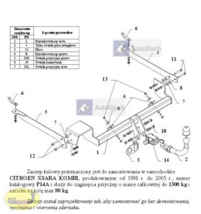 hak-holowniczy-citroen-xsara-kombi-p14a