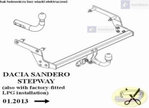 haki holownicze dacia sandero stepway g77