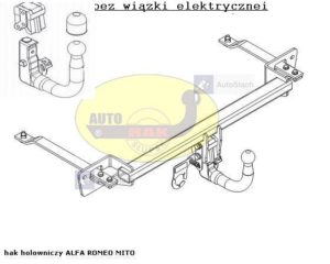 Hak holowniczy Alfa Romeo MITO od 03.2006 Hak automat wypinany pionowo