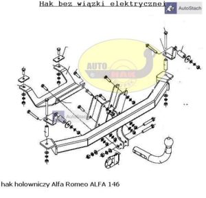 Hak holowniczy Alfa Romeo 146 5 drz. 1995 / 2001