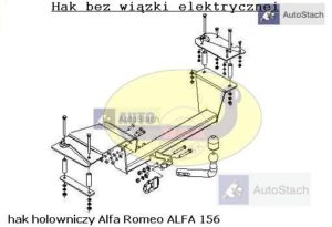 Hak holowniczy Alfa Romeo 156 4 drz. 1997 / 05.2003