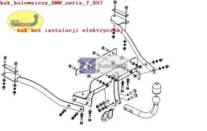 Hak holowniczy BMW 7 E 38, 4 drz. 06.1994/08.2001