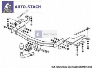 Hak holowniczy DODGE CARAVAN , GRAND CARAVANVAN, też 4WD 04.2001/03.2008