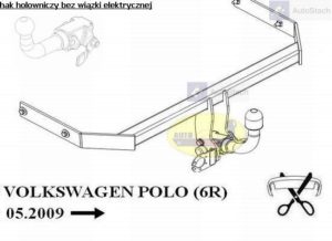 hak holowniczy AUDI A1 3/5 drz.07.2010 / 02.2015 poza S1 AUTOMAT