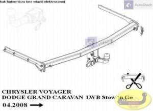 Hak holowniczy DODGE GRAND CARAVAN Stow 'n Good 04.2008