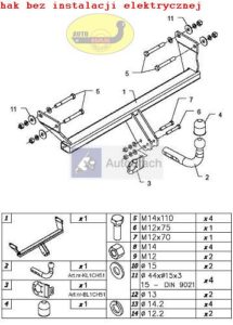 hak holowniczy DODGE CALIBER CH51