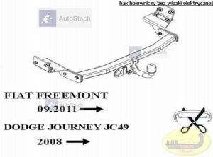 hak holowniczy FIAT FREEMONT SUV, też 4x4 09.2011 / 07.2012