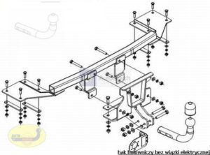 hak holowniczy FIAT ALBEA 4 drz. od 2002