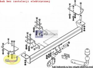 hak holowniczy FIAT BRAVA 5 drz. (182) 09.1995 / 10.2001