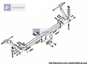 hak holowniczy FIAT DUCATO L1, L2, L3 skrzynia, też wersja po liftingu od 08.2006