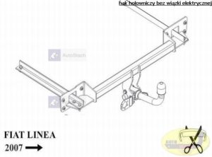 hak holowniczy FIAT LINEA  4 drz. od  03.2007