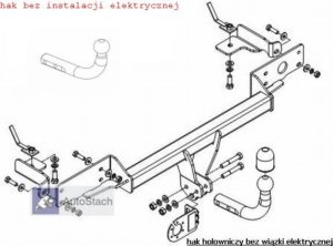 hak holowniczy FIAT PANDA II 5 drz., 2 WD 09.2003/02.2012