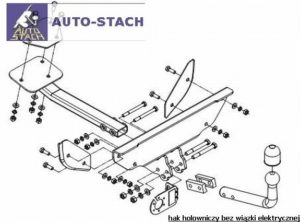 hak holowniczy FIAT PUNTO 3/5 drz. (176) 09.1993 / 08.1999