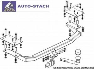 hak holowniczy FIAT SEICENTO 3 drz. od 04.1998