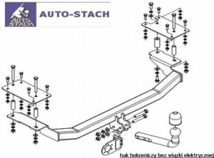 hak holowniczy FIAT SEICENTO SPORTING 3 drz. 1998 / 2003