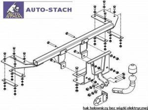 hak holowniczy FIAT SIENA 4 drz. 1996 / 2002