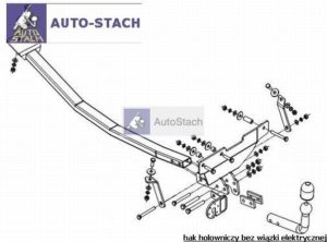 hak holowniczy FIAT TIPO 3/5 drz. 06.1988 / 04.1995