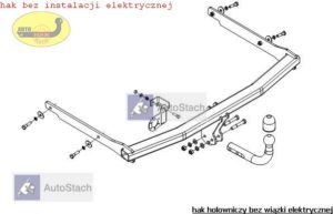 hak holowniczy FORD FOCUS II 3/5 drz. (Mk2) 02.2008 / 02.2011 poza ST