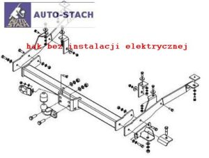 hak holowniczy FIAT DUCATO II zabudowany-blaszak, skrzynia 04.1994 / 06.1999