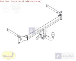 hak holowniczy FORD B-MAX 5 drz. VAN od 09.2012 AUTOMAT