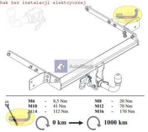 hak holowniczy FORD MONDEO Kombi Mk5 od 10.2014 AUTOMAT