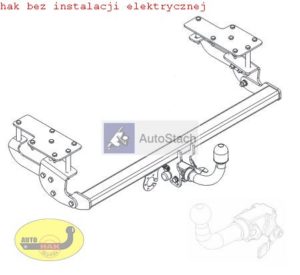 hak holowniczy FIAT SEDICI 5 drz. 4 WD od 04.2006 AUTOMAT