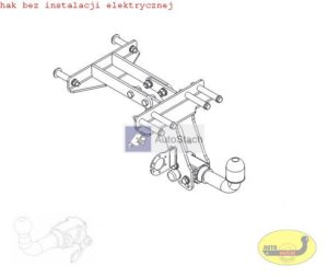 hak holowniczy FIAT STRADA Pick-up od 06.1999 AUTOMAT