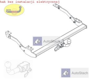 hak holowniczy FIAT TALENTO dostawczy, osobowy, L1, L2 od 2016 AUTOMAT