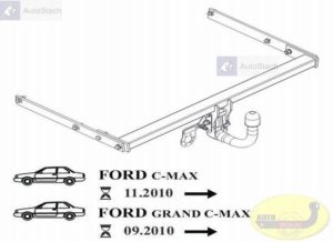 hak holownicze FORD C-MAX 5 drz.VAN od 07.2010 AUTOMAT VERTICAL