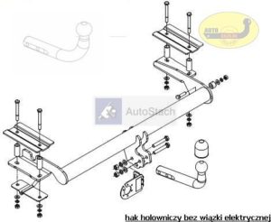 hak holowniczy FORD ESCORT 4 drz. 10.1990 / 12.1995