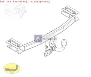 hak holowniczy FORD FIESTA 3/5 drz. 04.1989 / 12.1995 poza GT+S / XR2i AUTOMAT