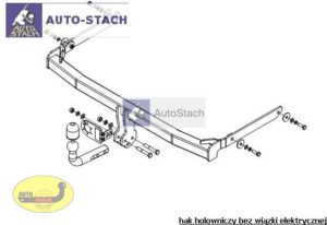 hak holowniczy FORD FIESTA 3/5 drz.VAN, 05.2002 / 09.2005 poza Sport / ST150