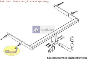 hak holowniczy FORD FOCUS II 4 drz. (Mk2) 05.2005 / 02.2011