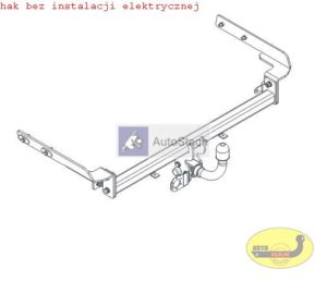 hak holowniczy FORD FOCUS I Turnier Kombi (Mk1) 01.1999 / 01.2005 poza RS AUTOMAT