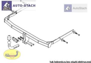 hak holowniczy FORD FUSION 5 drz.VAN 09.2002/09.2005