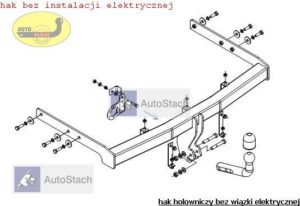 hak holowniczy FORD GALAXY 5 drz. (Mk1), VAN, też 4x4 06.1995 / 05.2000