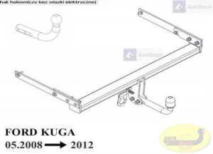 hak holowniczy FORD KUGA SUV, 2+4WD 05.2008 / 02.2013