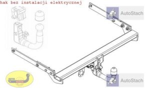 hak holowniczy FORD KUGA SUV od 03.2013 AUTOMAT VERTICAL