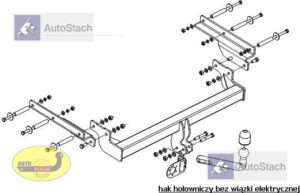 hak holowniczy FORD MONDEO Kombi Mk209.1996 / 12.2000 poza ST 200 i RS 