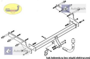 hak holowniczy FORD MONDEO Kombi Mk3 01.2001 / 04.2007 poza ST 200 i RS