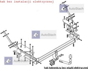 hak holowniczy FORD SCORPIO 4 drz. 10.1994 / 08.1998